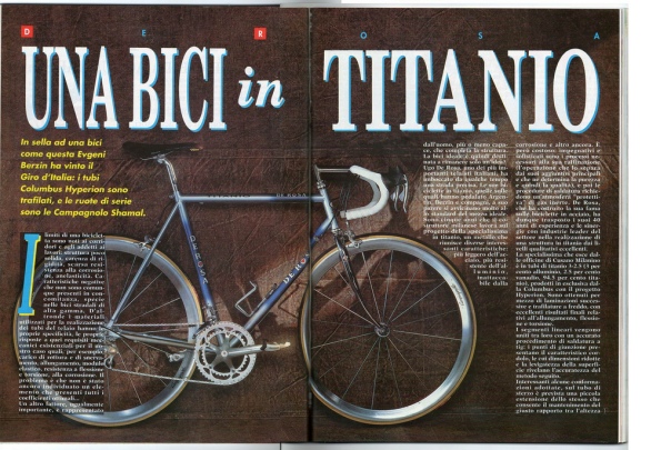 De Rosa artikel uit 1994 op Italiaanse Racefietsen