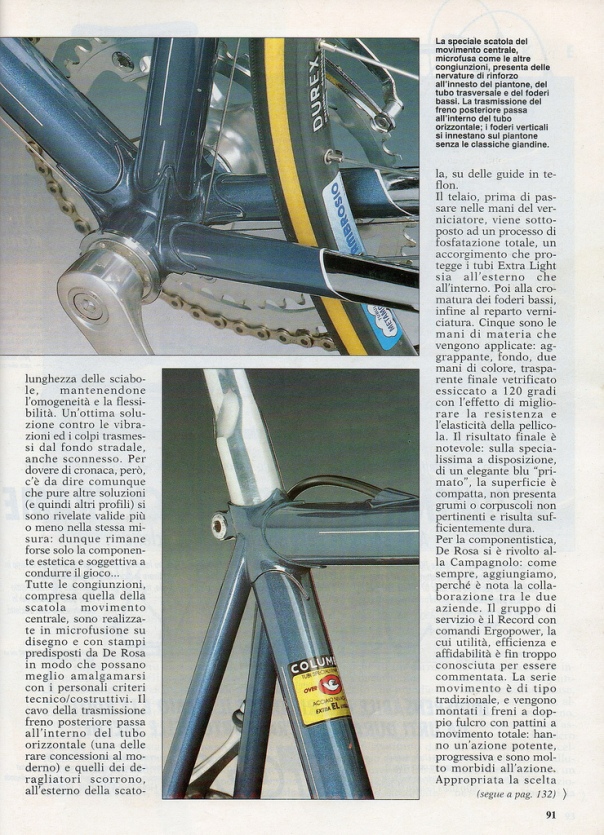 De Rosa artikel uit 1994 op Italiaanse Racefietsen